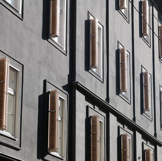 Detail Schiebefaltbalken (Schönaugasse)